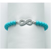Bracciale Yukiko Donna in Argento Turchese BR671Y - BR671Y